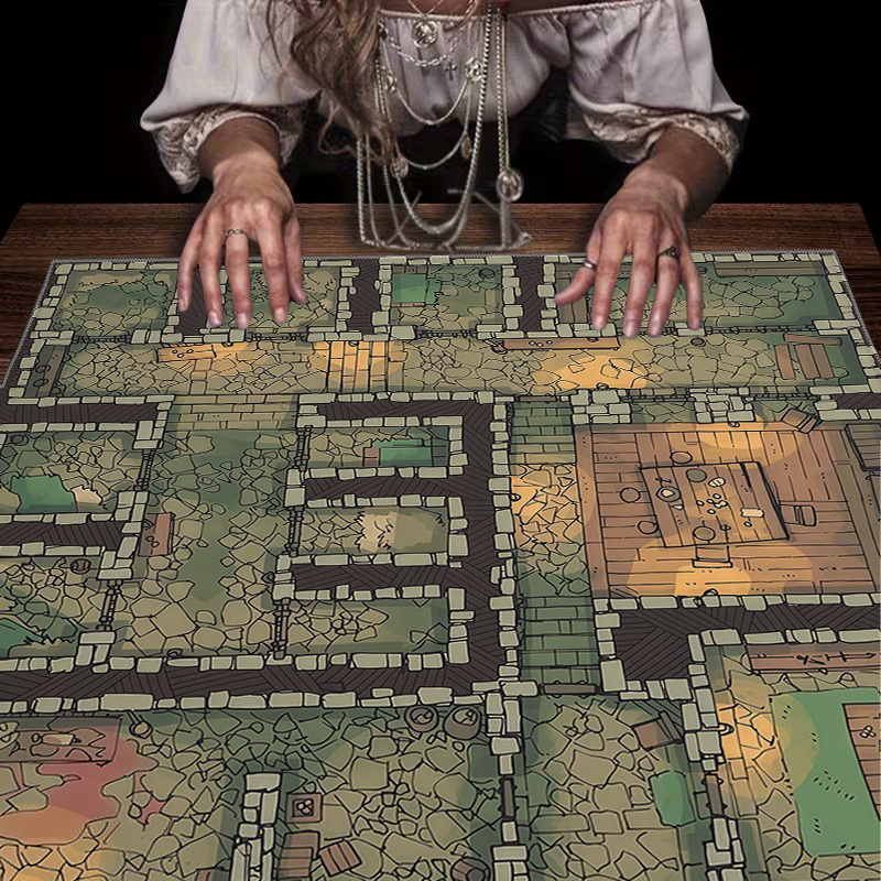 Board Game Qwirkle - 1pc Dungeon Maze Game Tablecloth –