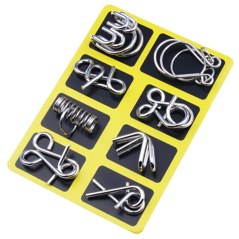 8 Pieces Metal Puzzle Set Clas - огляд і ціна Board Game Name