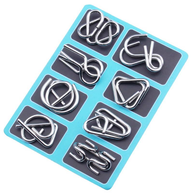 8 Pieces Metal Puzzle Set Clas - огляд і ціна Board Game Name