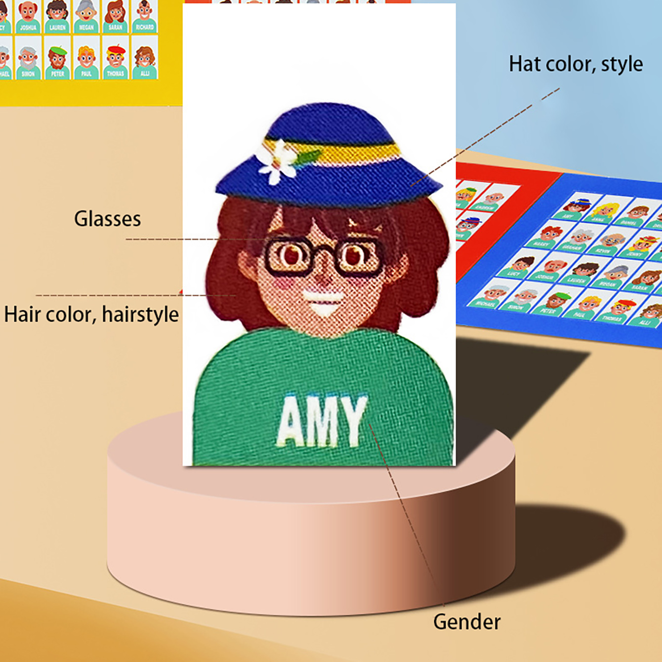 Family Guessing Board Game Who - огляд і ціна Board Game Name