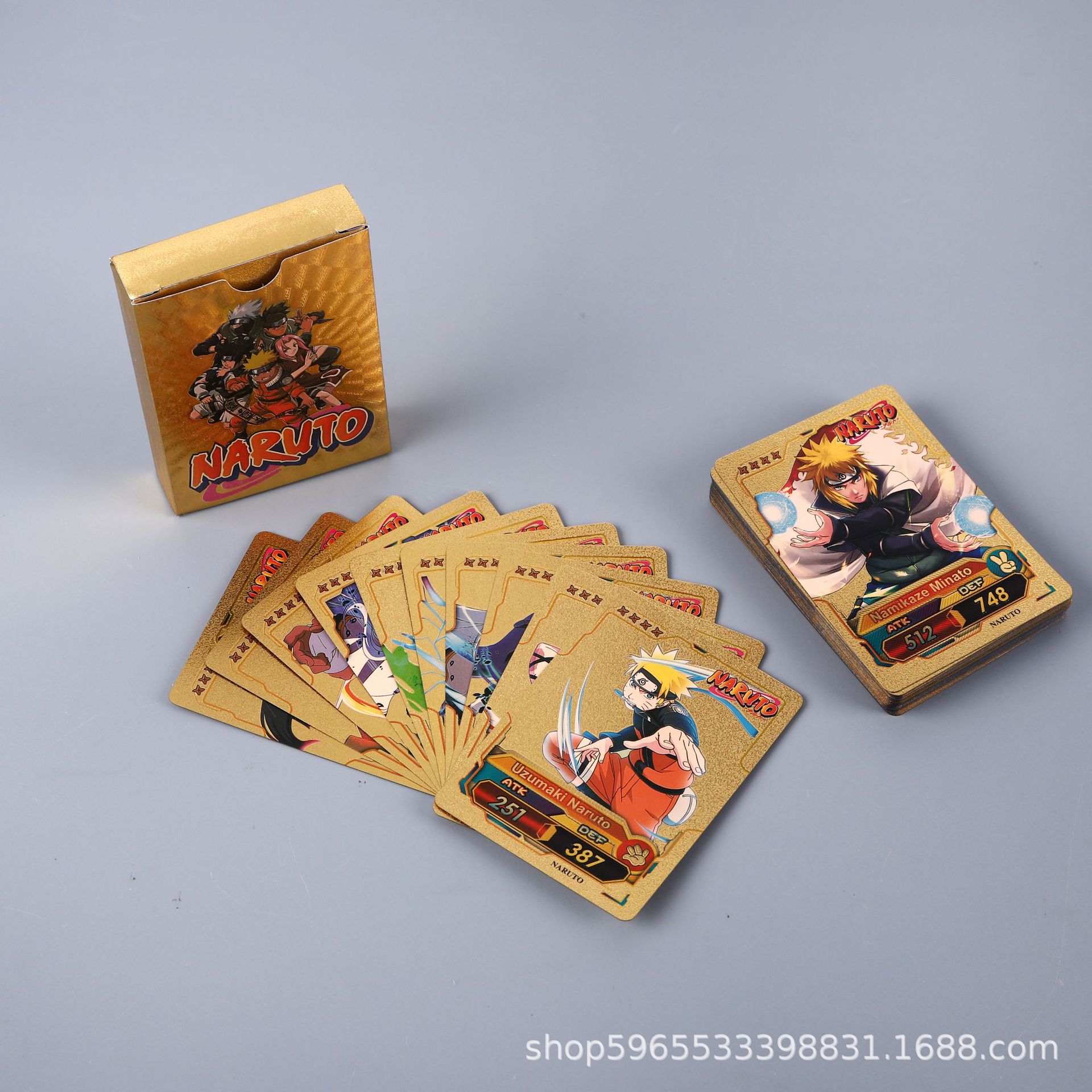 55pcs Naruto Card Gold English - огляд і ціна Board Game Is