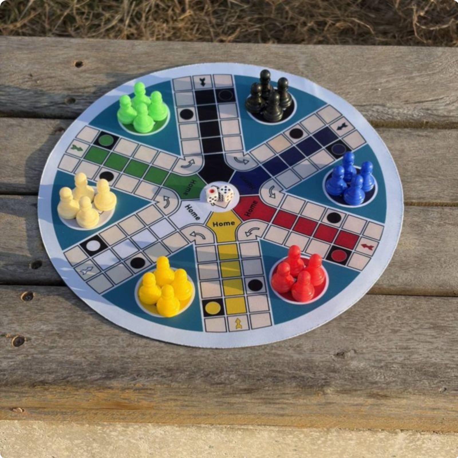 Chess Game Foldable Six Player - огляд і ціна Board Game Ludo