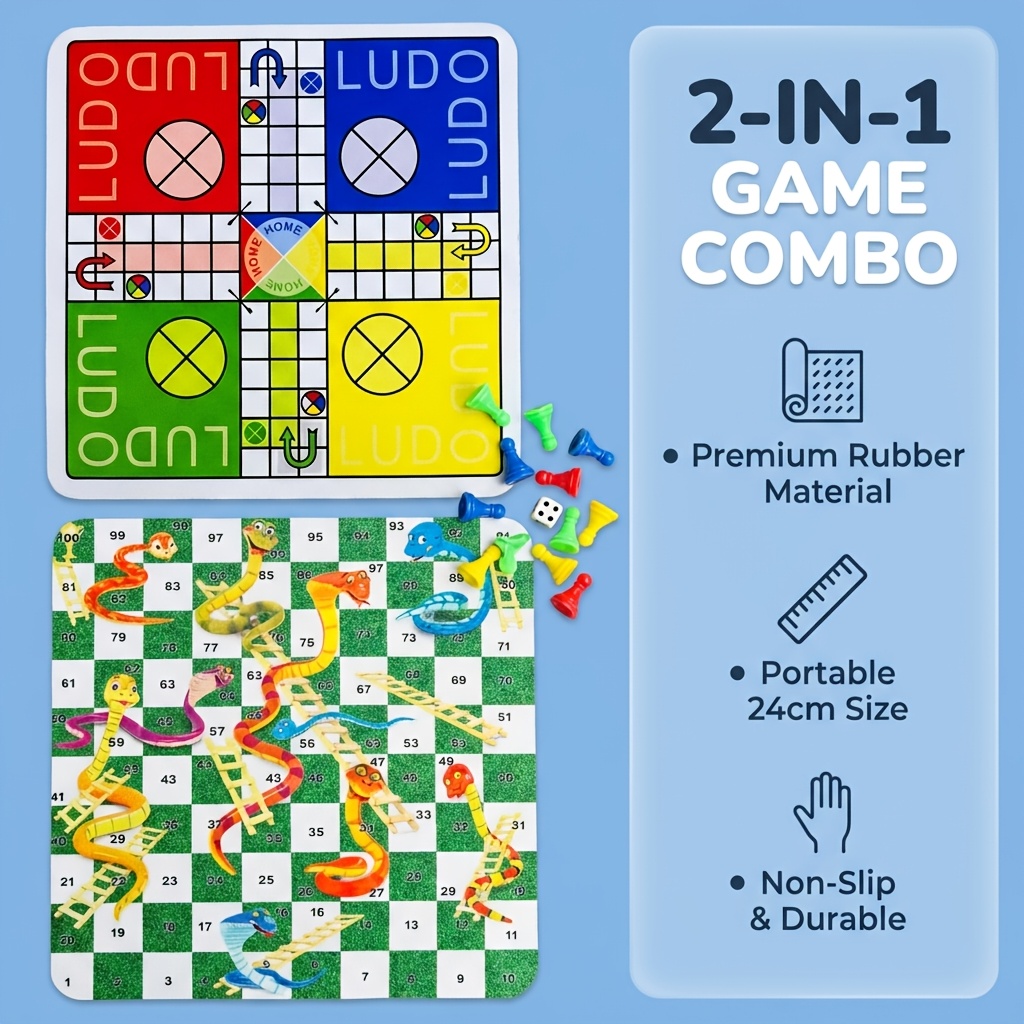 2 in 1  Ludo and Snake and Lad - огляд і ціна Board Game Ludo