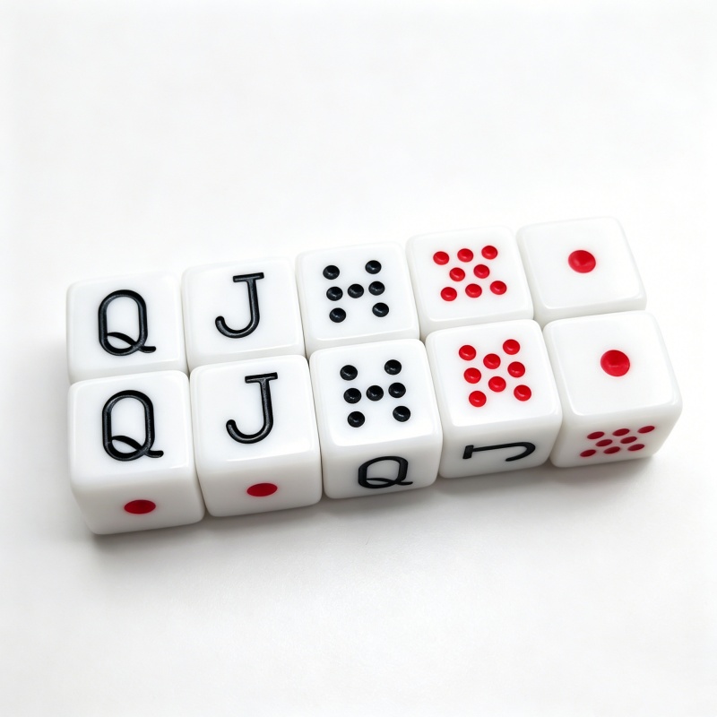 10Pcs/set 16mm Poker Dice Game - огляд і ціна Board Game Ludo