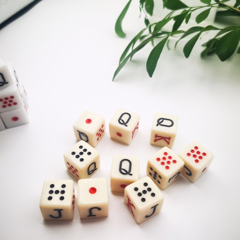 10Pcs/set 16mm Poker Dice Game - огляд і ціна Board Game Ludo
