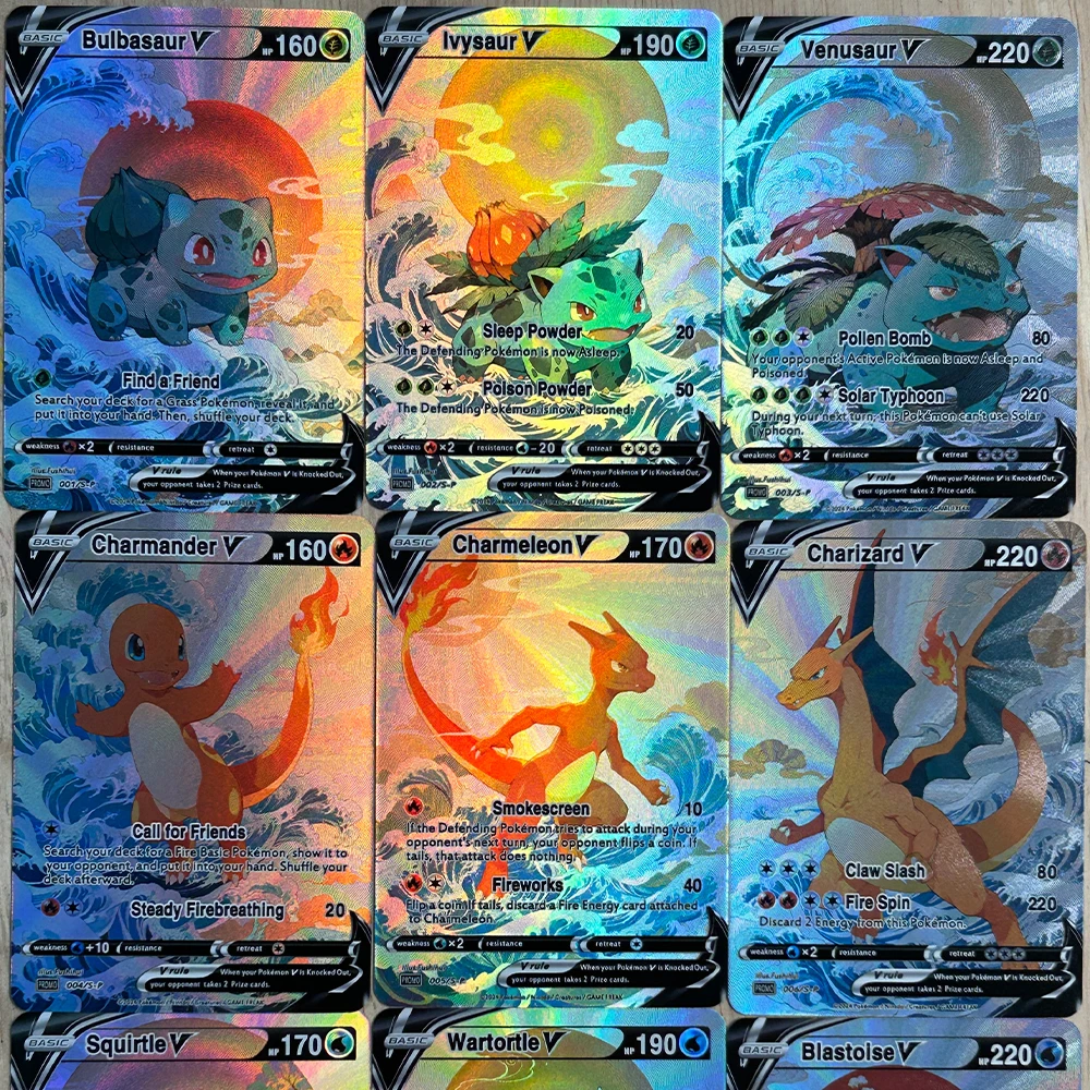 9Pcs/set DIY Anime PTCG Collec - огляд і ціна Board Game Is