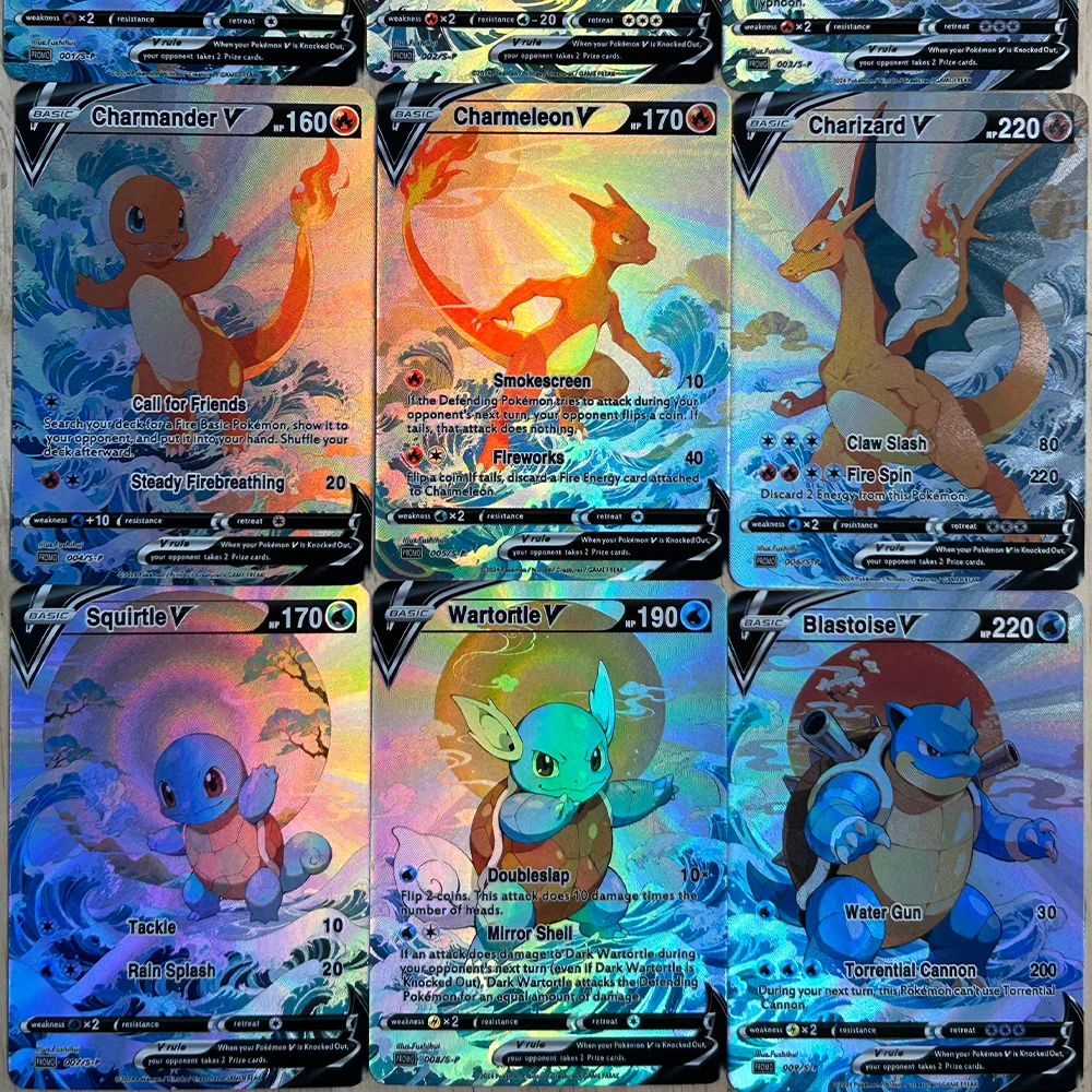 9Pcs/set DIY Anime PTCG Collec - огляд і ціна Board Game Is
