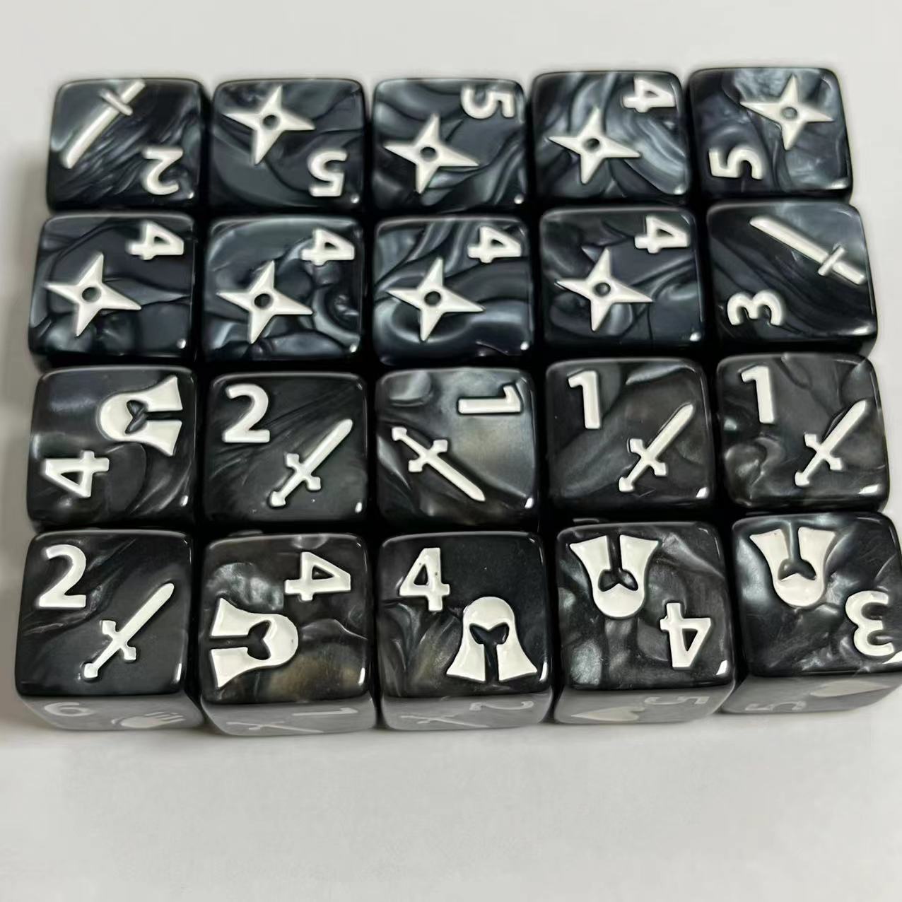 10 Pcs Set of New 16mm 6 Sided - огляд і ціна Board Game Ludo